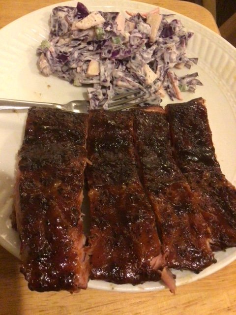 Our Spare Ribs and Homemade Purple Slaw.jpg